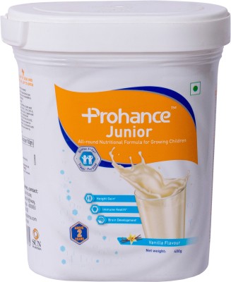 prohance Junior Protien Powder for Kids Physical growth, Brain development & Immunity Whey Protein(400 g, Vanilla)