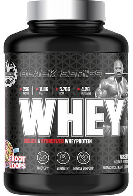 dexter jackson DJSS BLACK SERIES WHEY 5 LBS FRUITY LOOPS Whey Protein(2268 g, FRUITY LOOPS)