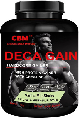 CBM DECA GAIN Fueling Your Fitness Journey Weight Gainers/Mass Gainers(1 kg, VANILLA FLAVOR)