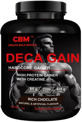 CBM Deca Gain Rich Chocolate 2lb Weight Gainers/Mass Gainers(2 pounds, Chocolate)