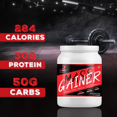 Nutri India Fitmax Nutrition Mass Gainer Weight Gainers/Mass Gainers(1 kg, Mango)