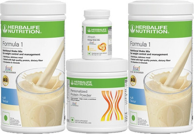 HERBALIFE COMBO -SHAKE KULFI 2, PROTEIN 200GM & AFRESH LEMON Plant-Based Protein(0.5 kg, KULFI)