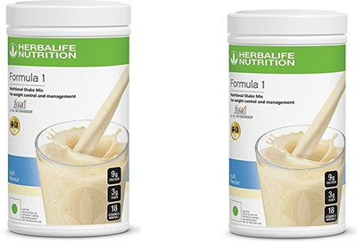 HERBALIFE Formula 1 Nutritional Shake - Kulfi Flavor For Weight Loss 2 PCS Plant-Based Protein(1000 g, Kulfi)