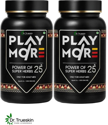 Dr.trueskin Play more powder with Ginseng and Ashwagandha Plant-Based Protein(150 g, Unflavored)