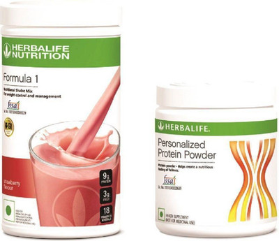 HERBALIFE Strawberry Shake 500 g, Protein 200 g Protein Blends (700 g, Strawberry) Protein Bars(500 g, strewberry)
