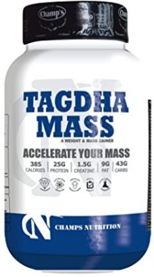 CHAMPS NUTRITION TAGDHA MASS 2KG Weight Gainers/Mass Gainers(2 kg, CAPPUCCINO COFFEE)