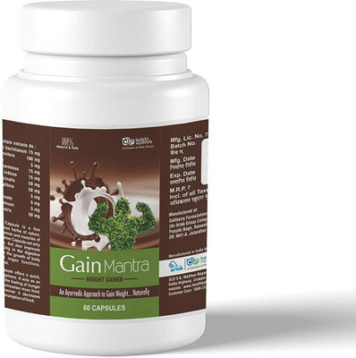 arlak Gain Mantra Ayurvedic Capsule GM60 Weight Gainers/Mass Gainers(60 Capsules, neutral)