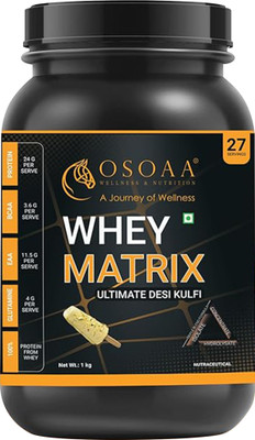 Osoaa Whey Matrix Ulimate Whey Protein Supplement for Muscle Support & Recovery Whey Protein(1 kg, Desi Kulfi)