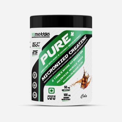 Mettle Pure+ Micronized Creatine with Mint & Coconut Water Extract Creatine(100 g, Cola)