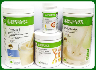 Herbal Nutrition Life Formula1 Kulfi 500g Protine Powder 200g Shakemate 500g & Lemon Afresh 50g Plant-Based Protein(1250 g, Kulfi Lemon)
