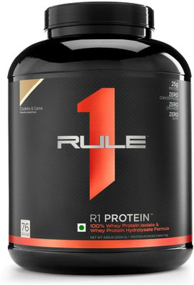 Rule 1 R1 Isolate & Hydrolysed Whey Protein(5 pounds, Cookies and Cream)