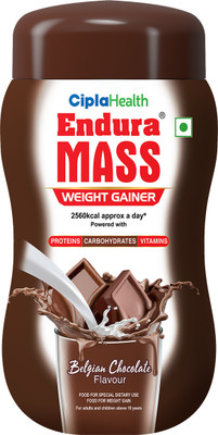 Endura Belgian Chocolate 550 gms Weight Gainers/Mass Gainers(550 g, Belgian Chocolate)