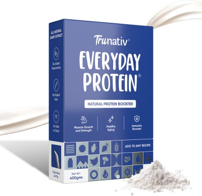TruNativ Everyday,All Natural Dairy Extract,Cook, Bake, Blend with Anything,Easy to Digest Whey Protein(400 g, Unflavoured)