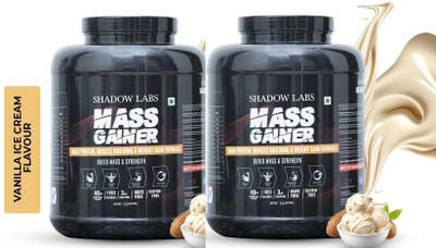 OREALFIT Shadow Labs Mass Gainer For Bulk Gaining Authentic Weight Gainers/Mass Gainers(6 kg, Vanilla Ice Cream)