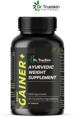 Dr.trueskin Weight Gainer+ Fuel for Hardgainers Weight Gainers/Mass Gainers(90 Capsules, Unflavored)