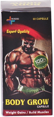 Rikhi Body Grow Weight Gainers/Mass Gainers(60 Capsules, N/A)