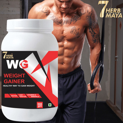 7Herbmaya Body Building Powder/Mass Gain Multivitamin/Weight Gain Supplement/Weight Gainer Weight Gainers/Mass Gainers(1 kg, Na)