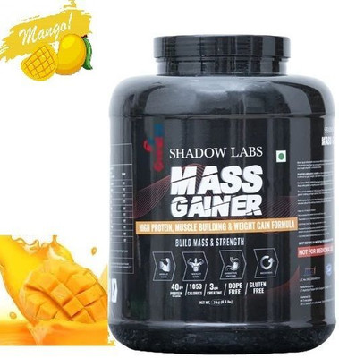 OREALFIT Shadow Labs Mass Gainer For Bulk Gaining Authentic Weight Gainers/Mass Gainers(3 kg, Mango)