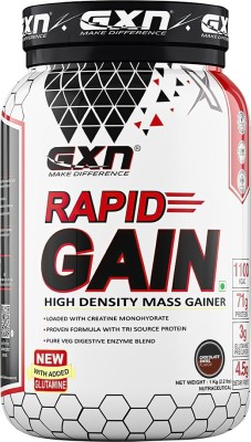 GXN Rapid Gain 2.2lbs, Weight Gainers/Mass Gainers(1 kg, chocolate swirl)