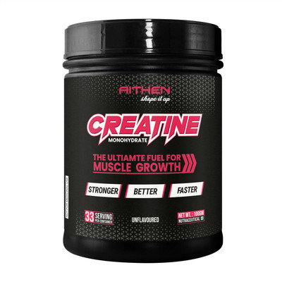 AITHEN Creatine Monohydrate | Lab Tested | 100% Pure Creatine(100 g, Unflavoured)