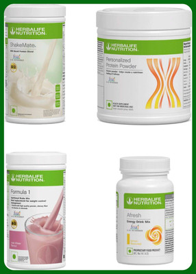 isha herbal store F1 SHAKE MIX-STRAWBERRY.SHAKE MATE.PROTEIN POWDER AND LEMON (PACK OF 4) Protein Shake(1250 g, STRAWBERRY, LEMON)
