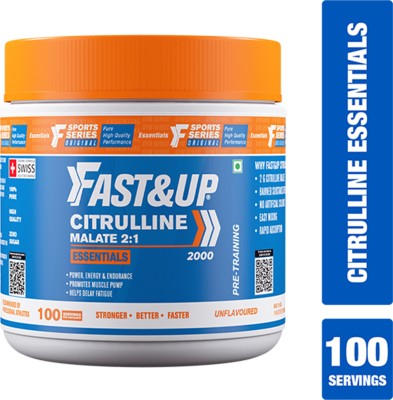 FAST&UP Citrulline Malate 2:1 - 100 Servings EAA (Essential Amino Acids)(200 g, Unflavoured)