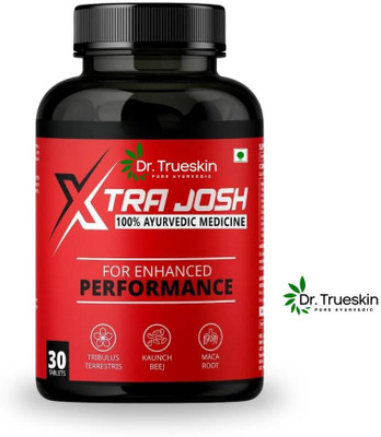 Dr.trueskin Xtra Josh Ayurvedic Capsules for Power Red Pack B001 Energy Bars(30 Capsules, No Flavor)