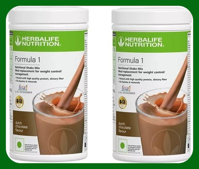 Herbal Nutrition Life Formula1 Shake Meal Replacement for Weight Control (Pack of 2) Nutrition Bars(1 kg, Dutch Chocolate Flavour)