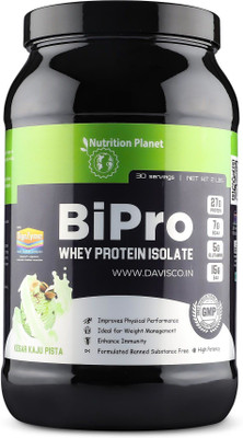 Nutrition Planet BiPro - Whey Protein Isolate (Kesar Kaju Pista - 2lb, 30 Servings) Whey Protein(907 g, Kesar Kaju Pista)