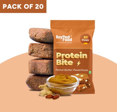 Beyond Food Protein Bites | Peanut Butter Powerhouse Protein Bars(240 g, Peanut Butter)
