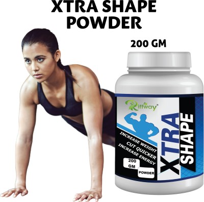 Riffway Xtra Shape Weight Gain Powder/ Protein Supplement, Healthy Weight Gainers Weight Gainers/Mass Gainers(200 g, Unflavoured)