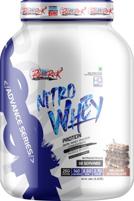 RONNIROCK Nitro Whey Protein 2kg Belgium Chocolate Flavor Increase strength & Muscle Power Whey Protein(2 kg, Belgium Chocolate)