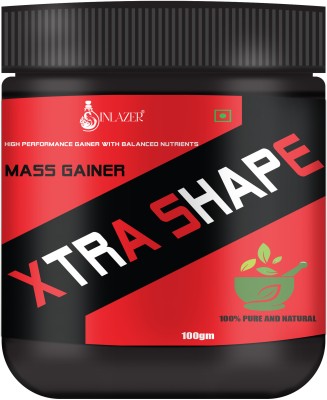 inlazer Xtra Shape Weight Gain Powder / Fast Health Gain with High Protein Men & Women Weight Gainers/Mass Gainers(100 g, No Flavour)