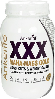 Ankerite XXX MAHA MASS GOLD Weight Gainers/Mass Gainers(2 kg, CHOCOLATE)