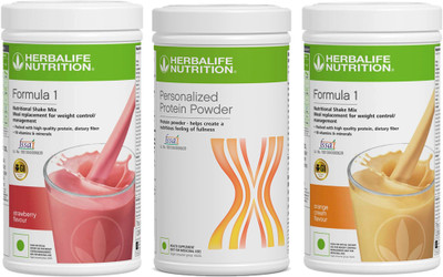 HERBALIFE Formula 1 Shake Mix 2- Strawberry And Protein-400g Protein Shake(1.5 kg, Orange)