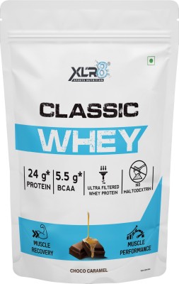 XLR8 Classic Whey , 24 g Protein, 5.5 BCAA, No Maltodextrin, Whey Protein(1 pounds, Choco Caramel)