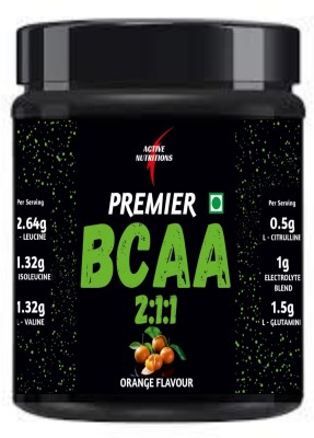 Active Nutritions PREMIER BCAA 2:1:1 /L - LEUCINE/L - ISOLEUCINE/L - VALINE BCAA(300 g, ORANGE FLAVOUR)