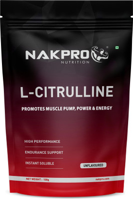 Nakpro L-Citrulline Powder, Boosts Nitric oxide & Muscle growth EAA (Essential Amino Acids)(100 g, Unflavoured)