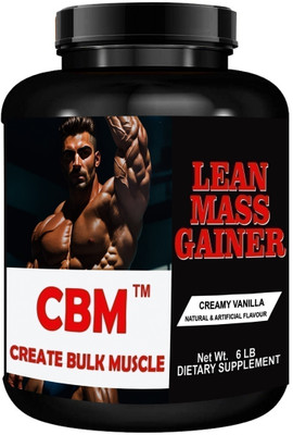 CBM LEAN MASS GAINER For Mucle Gain Weight Gainers/Mass Gainers(3 kg, CREAMY VANILLA)