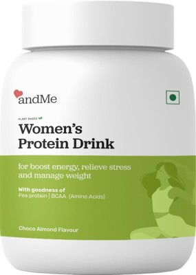 andMe Women's Protein-With Natural Herbs, Multivitamins and Amino Acids, Whey & Soy Free Plant-Based Protein(0.5 kg, Choco Almond)