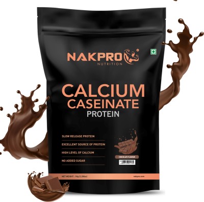 Nakpro CALCIUM CASEINATE, Slow-Digesting Casein Protein Powder Casein Protein(1 kg, Chocolate)