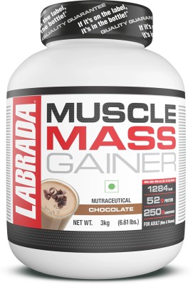 Labrada nutrition Labrada Muscle Mass Gainer Weight Gainers/Mass Gainers(3 kg, Chocolate)