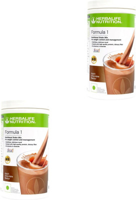 HERBALIFE Formula 1 Shak CHOCOLATE Flavour For Weight Loss 2 PCS Protein Shake(1000 g, CHOCOLATE)