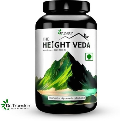 Dr.trueskin Height Veda Powder Teen Bone Tonic Protein Supplement Plant-Based Protein(200 g, Unflavored)