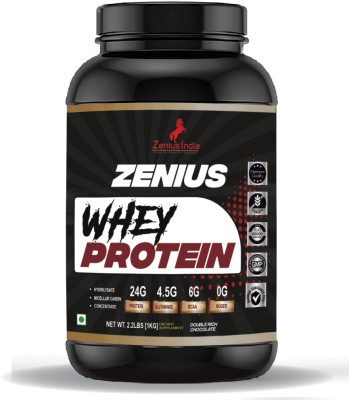 Zenius Whey Protein with Double Rich Chocolate Flavor Your Mass & Muscle Growth Whey Protein(1 kg, Double Rich Chocolate)