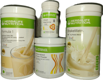 Herbalife Nutrition Formula 1 Vanilla + Protein Powder 200 G+ Shake Mate + Afresh - Lemon Protein Shake(214 g, Vanilla lemon)