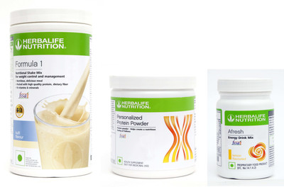 HERBALIFE =FORMULA 1 KULFI (500g)+ PROTIEN POWDER (200g)+ AFRESH LEMON (50g) SET OF 3 PCS Plant-Based Protein(750 g, (kulfi & lemon), soy isolate)