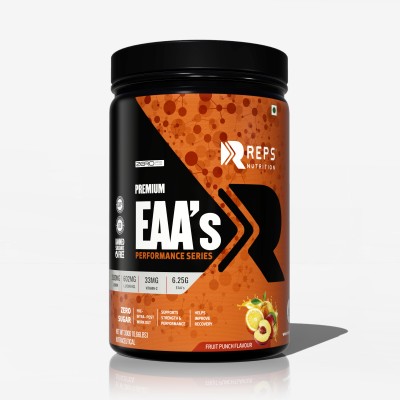 REPS NUTRITION Premium EAA'S Pre Workout(300 g, FRUIT PUNCH)
