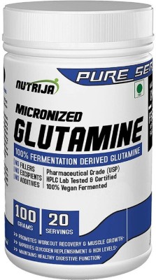 NutriJa Micronized Glutamine Muscle Growth and Recovery - Pack Of 1 Glutamine(100 g, Pineapple)