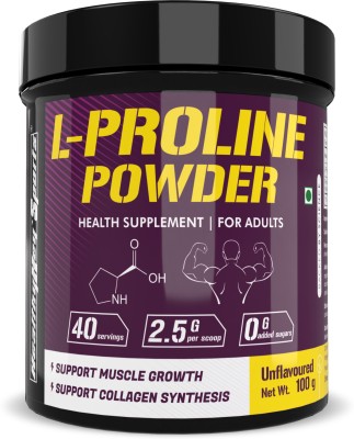HealthyHey Sports L-Proline Powder Protein Blends(100 g, Unflavoured)